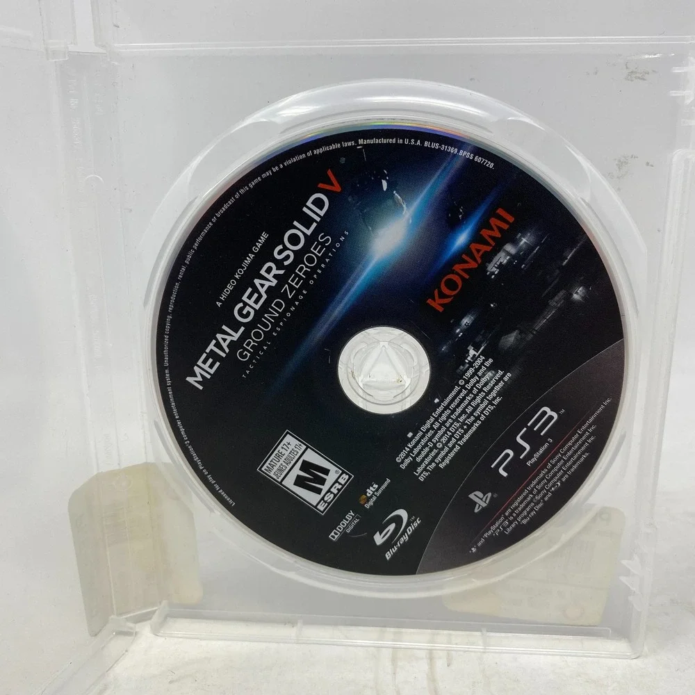 Metal Gear‎ Solid V Ground Zeroes (PS3) DISC ONLY